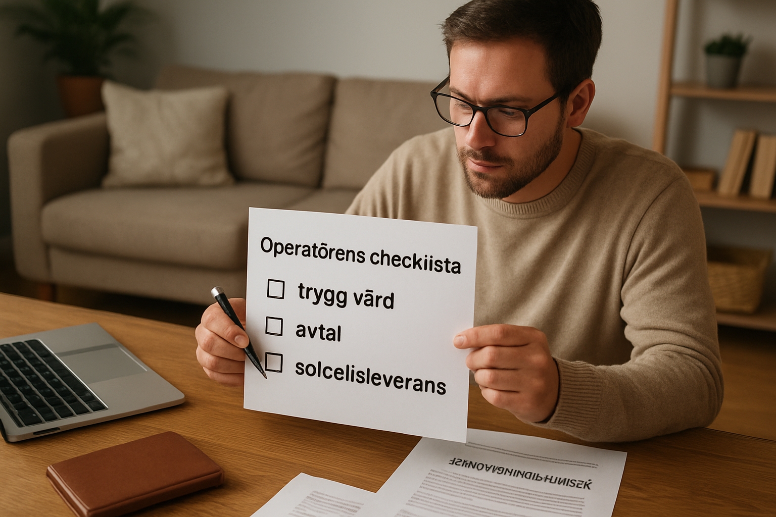 Operatörens checklista för trygg vård, avtal och solcellsleverans vid resa och renovering post thumbnail image